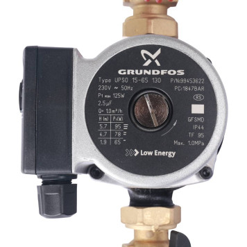 Насосная группа STOUT SDG-0001 с прямым контуром 3/4 и насосом Grundfos UPSO 15-65 130 в теплоизоляции-5