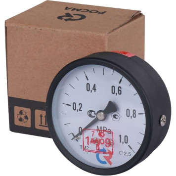 Манометр общетехнический РОСМА 50 мм 150 градусов 1/4 давление 1 МРа осевое присоединение ТМ-210Т (00000000601)