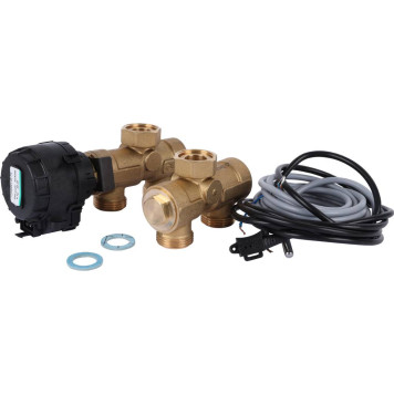 Комплект трехходового клапана STOUT для котла + бойлера 3/4 Kvs 4,4 м3/ч SFB-0001-000001 (SFB-0001-000001)