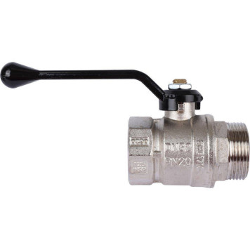 Шаровой кран BUGATTI Arizona с ручкой-рычагом из алюминия, внутренняя наружная резьба 1 1/4.-3