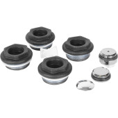 Присоединительный набор для радиатора Global 011046 07 Global KIT 1/2 (цвет cod.07 grigio scuro opaco mettalizzato (черный)) A046KIT1/207 (A046KIT1/207)