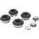 Присоединительный набор для радиатора Global 011046 07 Global KIT 1/2 (цвет cod.07 grigio scuro opaco mettalizzato (черный)) A046KIT1/207 (A046KIT1/207)