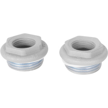 Присоединительный набор для радиатора Global 011046 08 KIT 1/2 (цвет cod.08 grigio argento opaco metallizzato (серый)) A046KIT1/208 (A046KIT1/208)-1