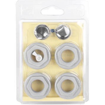 Присоединительный набор для радиатора Global 011046 08 KIT 1/2 (цвет cod.08 grigio argento opaco metallizzato (серый)) A046KIT1/208 (A046KIT1/208)-3