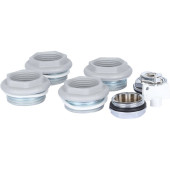Присоединительный набор для радиатора Global 011048 08 3/4 KIT 3/4 (цвет cod.08 grigio argento opaco metallizzato (серый)) A048KIT3/408 (A048KIT3/408)