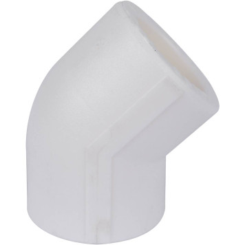 Угольник Kalde Россия d=20 45* для сварки полипропиленовых труб (белый)-2