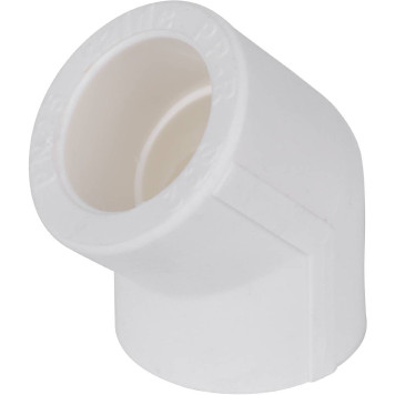 Угольник Kalde Россия d=32 45* для полипропиленовых труб под сварку (белый)