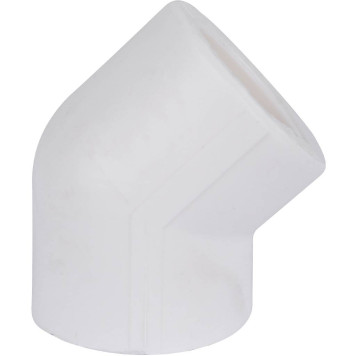 Угольник Kalde Россия d=32 45* для полипропиленовых труб под сварку (белый)-2