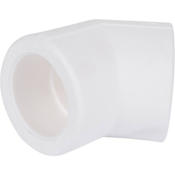 Угольник Kalde Россия d=32 45* для полипропиленовых труб под сварку (белый)-3
