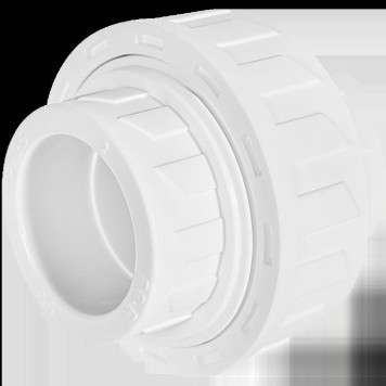 Муфта разъемная Pro Aqua d=50 PP-R пластиковая Белая PN 10 (PA19016)-2