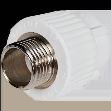 Муфта комбинированная Pro Aqua d= 20-1/2 PP-R НР Белая (PA23008P)