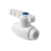 Шаровой кран Pro Aqua d= 20 PP-R полнопроходной Ultra Белый (PA40008)