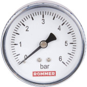 Манометр аксиальный ROMMER 63 мм 1/4 (RIM-0009-630608)