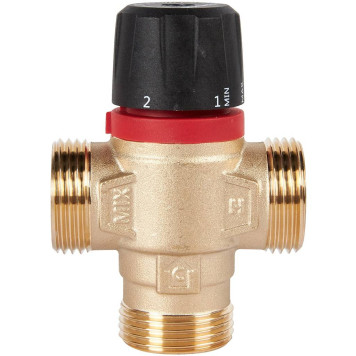 ROMMER RVM-0131-164325 Термостатический смесительный клапан для систем отопления и ГВС 1  НР 20-43°С KV 1,6 (боковое смешивание) (RVM-0131-164325)-2
