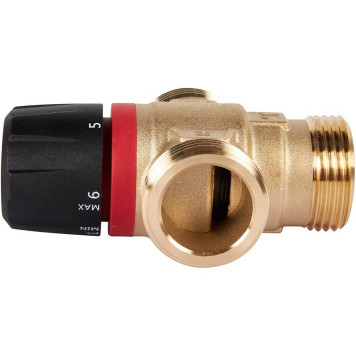 ROMMER RVM-0131-164325 Термостатический смесительный клапан для систем отопления и ГВС 1  НР 20-43°С KV 1,6 (боковое смешивание) (RVM-0131-164325)-4