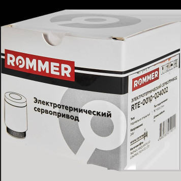Электротермический компактный сервопривод ROMMER RTE-0010 нормально открытый, 24 В (RTE-0010-024002)-3