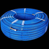 Труба STOUT SPI-0004-001622 16х2,2 (бухта 100 метров) PEX-a из сшитого полиэтилена с кислородным слоем, серая в теплоизоляции (синяя) (SPI-0004-001622)