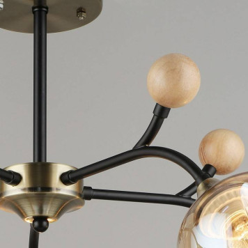 Люстра на штанге Reluce 02009-2 02009-0.3-05 AB+BK-2