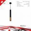 Подвесной светильник Reluce Technical 16032 16032-0.9-001IL LED5W BK+GD