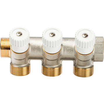 Коллектор LUXOR CP 453 с перекрывающими кранами (3-х ходовой)-2