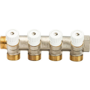 Коллектор LUXOR CP 454 для медной и пластиковой трубы с перекрывающими кранами (G3/4xG3/4 EK)-2