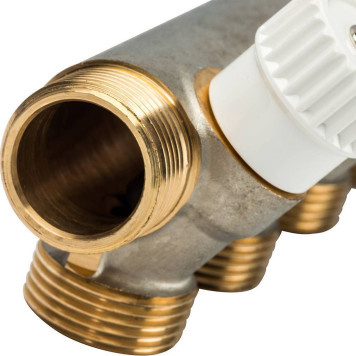 Коллектор LUXOR CP 454 для медной и пластиковой трубы с перекрывающими кранами (G3/4xG3/4 EK)-5