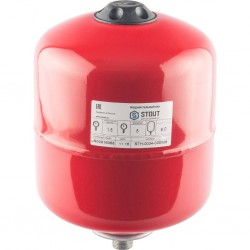 Расширительный бак STOUT STH-0004 на отопление 8 л (красный)