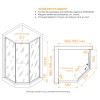 Душевой уголок RGW SV-82Gb R 1000x1000