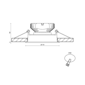 Корпус на 1 пост SWG PRO COMBO COMBO10-BL-3