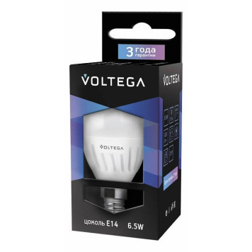 Лампа светодиодная Voltega Ceramics E14 6.5Вт 4000K 4693-1