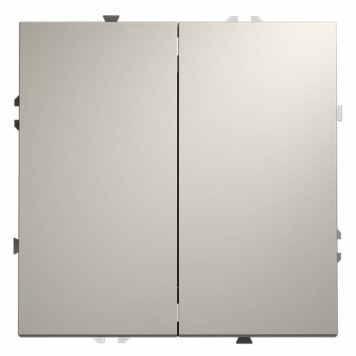 Выключатель двухклавишный без рамки Voltum S70 VLS020103-1