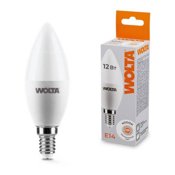 Лампа светодиодная Wolta E14 12Вт 4000K 25SC12E14-1