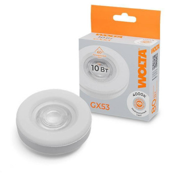 Лампа светодиодная Wolta GX53 10Вт 4000K WSTD-GX-10W4KGX53-L-1