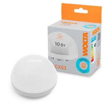 Лампа светодиодная Wolta GX53 10Вт 6500K WSTD-GX-10W6KGX53-H-1