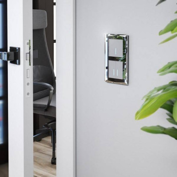 Выключатель сенсорый одноклавишный с подсветкой и функцией Wi-Fi, без рамки Werkel Серебряный W4510606-1