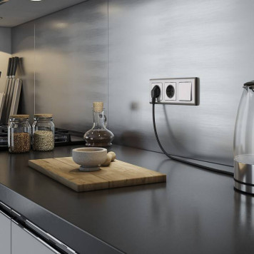 Клавиша для выключателя проходного Werkel глянцевый никель W1119002-1