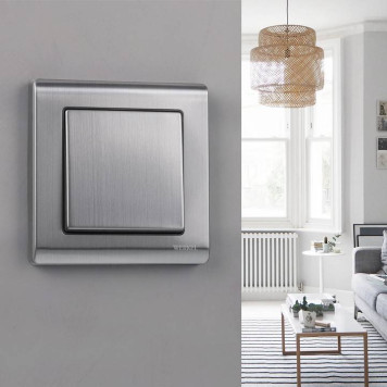 Клавиша для выключателя проходного Werkel глянцевый никель W1119002-2