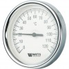 Термометр биметаллический Watts F+R801(T) 80/75 с погружной гильзой 80 мм.