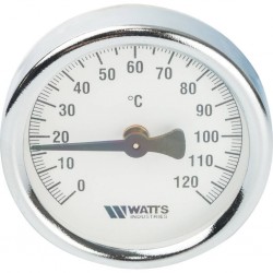 Термометр биметаллический накладной Watts FR810 (ТАВ) 63/120