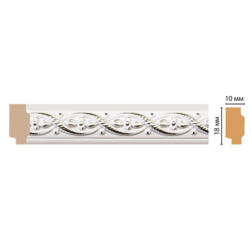 Молдинг DECOMASTER 158-7D (18*10*2400мм)