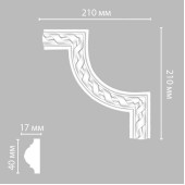 Угол DECOMASTER DP-8050B (210*210*20мм)
