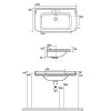 Kerasan Waldorf Раковина 120х55 см, 3 отв., керамическая, цвет: белый/золото