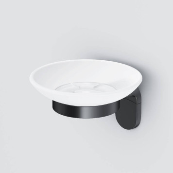 A8434222 Стеклянная мыльница с настенным держателем-2