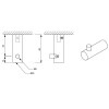 Decor Walther Bar HAK1 Крючок подвесной, цвет: золото матовое. 0856782