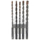Набор буров Heller SDS-Plus 6х160 (2шт), 8x160 (2шт), 10х160 (5 пр.)