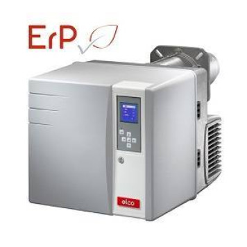 Горелка, Elco, VECTRON ErP, газовая, VG 1.55 E, 1-ступенчатые, с низкими выбросами Low NOx, газовая рампа-h3/8-Rp1/2 /TC, пламенная голова-KL, мощностью 35-55 кВт