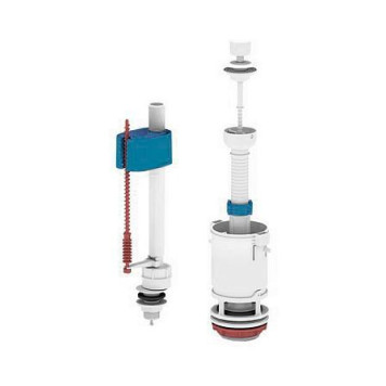 Арматура д/бачка набор 1/2 н/под бел шток 1реж АНИ Пласт Эконом WC4550