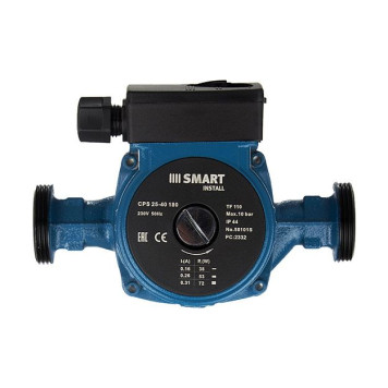 Насос циркуляционный Smart Install CPS 25-60 180мм 93Вт 1x230В 50Гц с гайками. 58102S