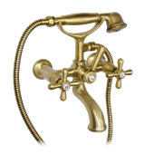 Nicolazzi Nuova Brenta Смеситель для ванны с 2мя ручками, настенный, с душевой лейкой, цвет: бронза. 2501BZ