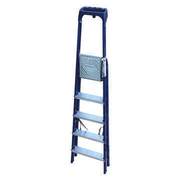 Стремянка Алюмет 5 ступеней стальная с пластиковым органайзером-3